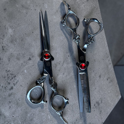 The Trim Mate "Dragon Series" Professional Scissors Set | Hand-Sharpened Japanese Steel