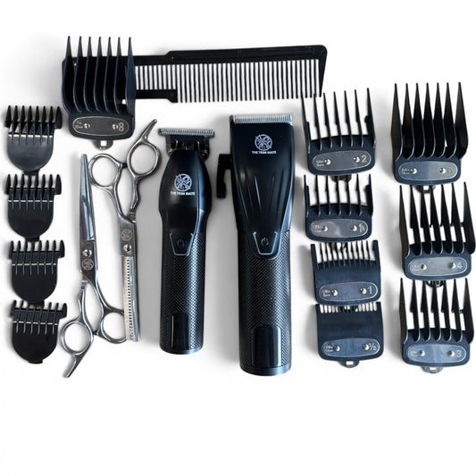 Basic Barber Kit by The Trim Mate Australia | Machines, Scissors, Comb and Cape in a Travel Case