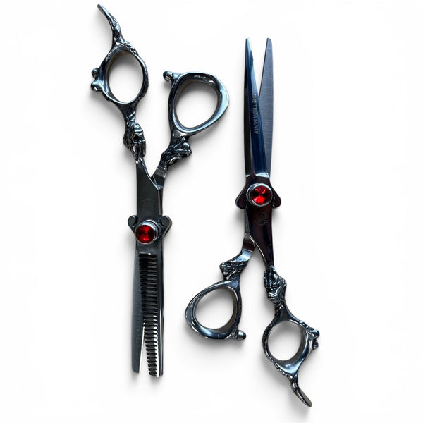 The Trim Mate "Dragon Series" Professional Cutting & Thinner Scissors Set | Hand-Sharpened Japanese Steel